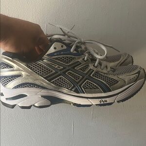 Asics GT-2140 Gray and Blue Sneakers